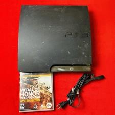 Sony PlayStation 3 Slim 160GB Console - Black Tested Works No Controller