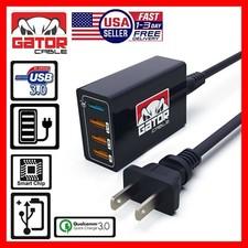 Fast Charging Charger Station HUB 4 USB Port 60W 3A For Phone iPhone Tablet Home
