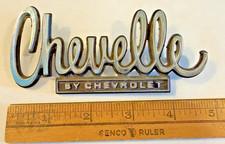 Vintage Original Chevy Chevelle Trunk Lid Badge Chrome Metal Emblem 9728248