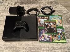 Xbox One Console 365GB Black w/ Controller 5 Games Minecraft, GTA V, Black Ops 3
