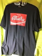 Vintage Worship Cthulhu Or Else Large Coca Cola Logo Parody Lovecraft