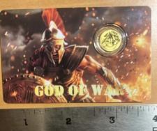 2026 1/1000th troy oz Niue 50 Cents God of War Gold Coin in Assay .999