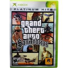 Grand Theft Auto San Andreas Platinum Hits - Microsoft Xbox Pristine