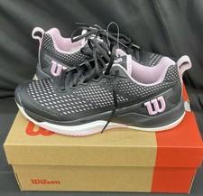 Wilson Womens Rush Pro 4.5 Size 8 Black/Black/Pirouette