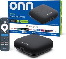 Onn 4K Pro Streaming Device, Google TV with Gemini* - Ultra-Fast Streaming, Stun