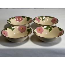Franciscan Desert Rose Salad Desert Bowls 6in Dia. 1.75in Deep Set of 4