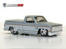 Maisto BossCo SQUAREBODY 1987 Chevy Silverado 87 Chevrolet Metallic Silver Loose