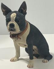 The Danbury Mint  Boston Terrier Sitting Pup/Dog  Figurine ~ Rare