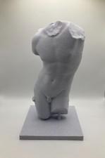 GREEK SCULPTURE TORSO OF APOLLO 7.9 INCH/200 MM, MUSEUM REPRODUCTION