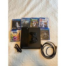 Sony PS4 Slim 500GB Console Bundle- 6 Games- 1 Controller- All Cords TESTED!