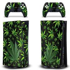 Skin Decal For PS5 Playstation 5 DIGITAL Console + Controller Stickers WEEDS K