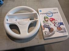 Mario Kart Wii Complete (Nintendo Wii 2008) Bundle With Steering Wheel OEM