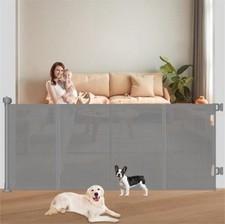Upgrade 71" Retractable Baby Gates with Reinforced Strips, 41" Tall Retract 