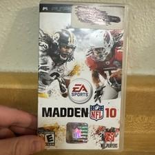 Madden NFL 10 Sony PSP Video Game 2009 EA Sports, Case Manual
