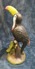 Toucan Parrot Sculpture Statue Figurine Tropical Decor. 11.3 In Tall.