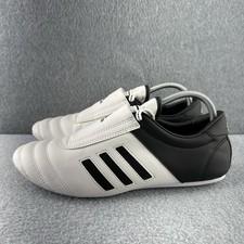 Adidas Adi Kick Taekwondo Martial Arts MMA Mat Training Shoes Black White 10.5