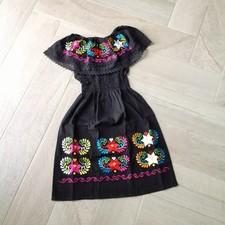Embroidered Mexican Adult Dress, Different Sizes Dress