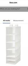 IKEA SKUBB HANGING CLOSET ORGANIZER 6 COMPARTMENTS WHITE 13 ¾x17 ¾x49 ¼ " Shoes
