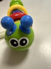 First Caterpillar Rainmaker Rattle Toy Baby Toddler Infantino Rare 8"
