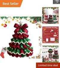 Beginner’s Crochet Christmas Tree Craft Kit - All-Inclusive Set for Festive Fun