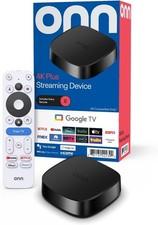 onn 4K Plus Streaming Device Google TV Dolby Vision Atmos Voice Remote 16GB New
