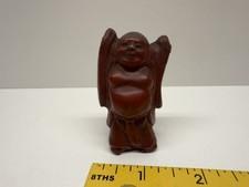Chinese Carved Cinnabar Lacquer Small Buddha Statue