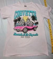 GM Chevy Chevrolet American Classic Pink Corvette Size Medium Original GM Brand