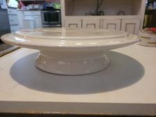Round White Cake Pedestal Plate 8 Inches