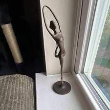 Abstract Modern Metal Woman Figure Statue Sculpture