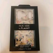 Flaunt Square Protective Case for iPhone 17 Pro Rainbow Confetti Tortoise New