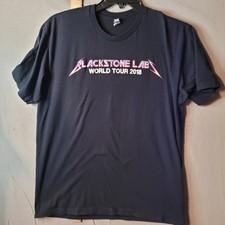 Blackstone Labs World Tour 2018 T-Shirt Mens XL Black Graphic Fitness Gym Tee