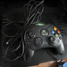 Microsoft Original Xbox Black Console Tested and Working W/ Controller & Cables
