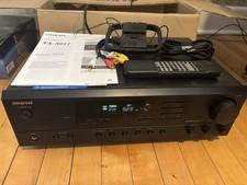 Onkyo TX-8011 FM Stereo/AM Receiver Amplifier Bundle with Remote Control -Tested