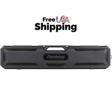Hard Rifle Shotgun Gun Case 50.5in Foam Lined Water Resistant TSA Airline Black