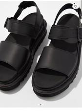 Dr. Martens Voss Womens Size 7 Black Beach Outdoor Hydro Leather Strap Sandals