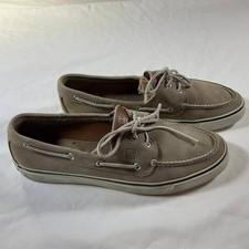 Sperry Top-Sider Boat Shoes Mens Size 12M Green Suede Leather Casual Lace Up