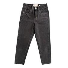 Garage Mom Jeans Womens 0 Black High Rise Tapered Leg Dark Wash Denim Pants Y2K