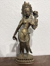 Brass or Bronze Hindu Goddess Tara Parvati 12” Statue Not A Cheap Replica!