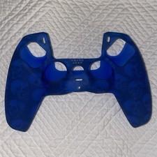 Playstation 5 PS5 Sony Dual Sense Controller Silicone Blue Black Skull Skin