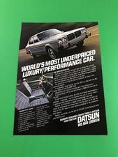 1977 1978 DATSUN 810 240-Z ORIGINAL PRINT AD ADVERTISEMENT PRINTED