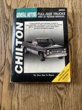 Chilton General Motors Full Size Trucks 1980-87 Repair Manual 28622