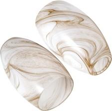 Honey-Bronze Gradient Flow 7.8in Pendant Light Shade Replacement (Set of 2)