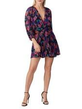 La Maison Talulah Women’s Floral Pleated Minidress Size Small