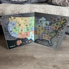 H.E. Harris State Series Quarters Collector's Map 1999-2008 Complete W/ Coins
