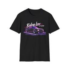 Chevy S10 Pickup T-Shirt Riding Low Living High Custom Mini Truck Graphic Tee