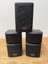 Pair of KLH 520 Surround Sound Speakers 180W (80W RMS) Black + 970A Speaker