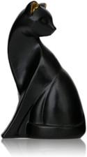 Black Cat Figurines - Cat Statue - Whimsical Cat Decor for Cat Lover - Cat Room