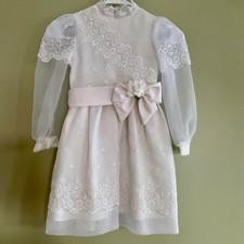 Dorissa International Nicole Girls Vintage Communion Flower Girl Dress White 6