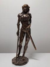 Valkyrie statuette Pacific Giftware bronze 10" USED DAMAGED Decent condition