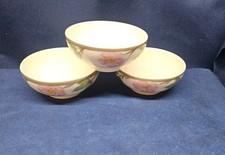 Vintage Franciscan Earthenware England Desert Rose Set/3 Oatmeal Bowls EUC 